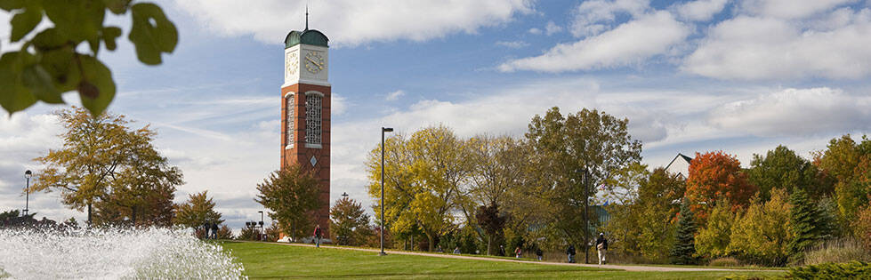 The clocktower at the Valley Campus